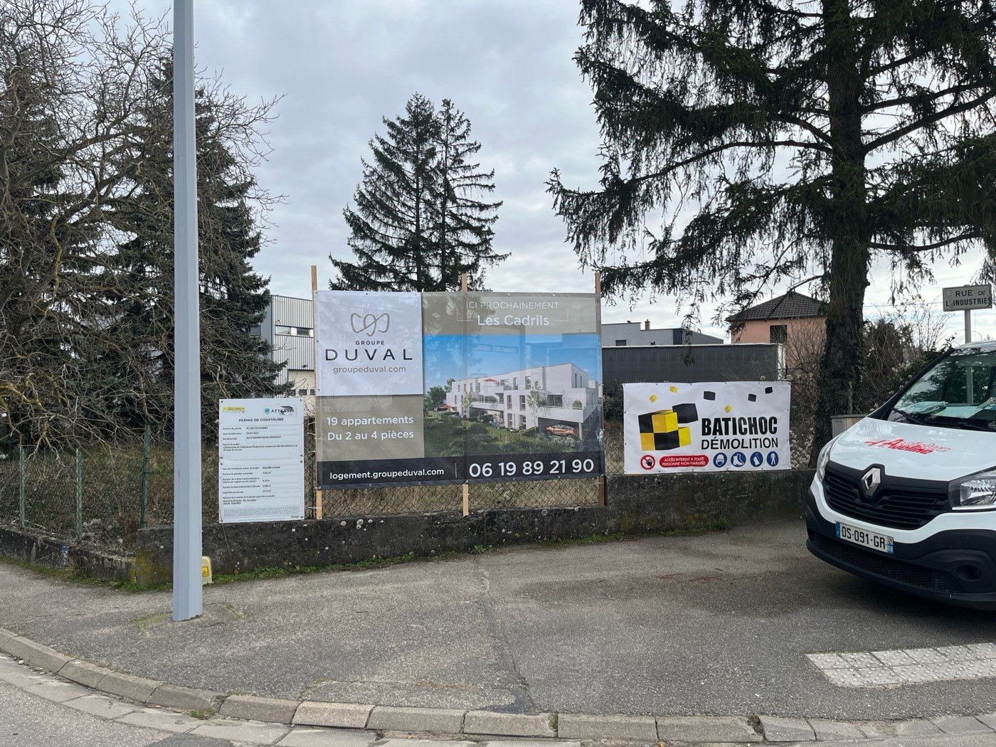 Bâches de chantier imprimées en grand format pour un programme immobilier
