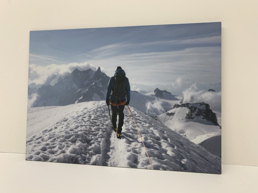 L'arête, Impression sur Dibond