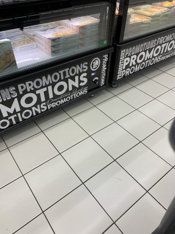 Promotions, ligne de froid, Habillage de meubles réfrigérés