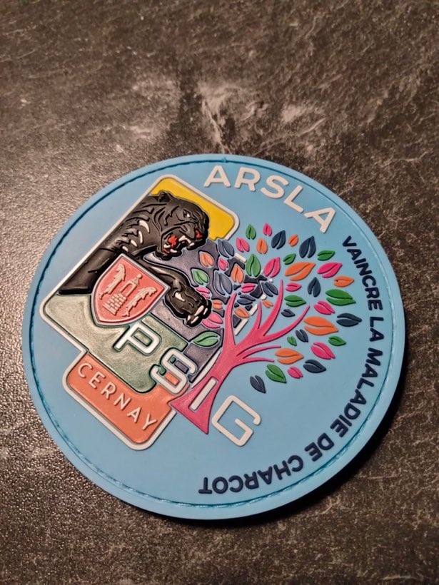 PSIG Cernay · ARSLA, Écusson en caoutchouc, rond