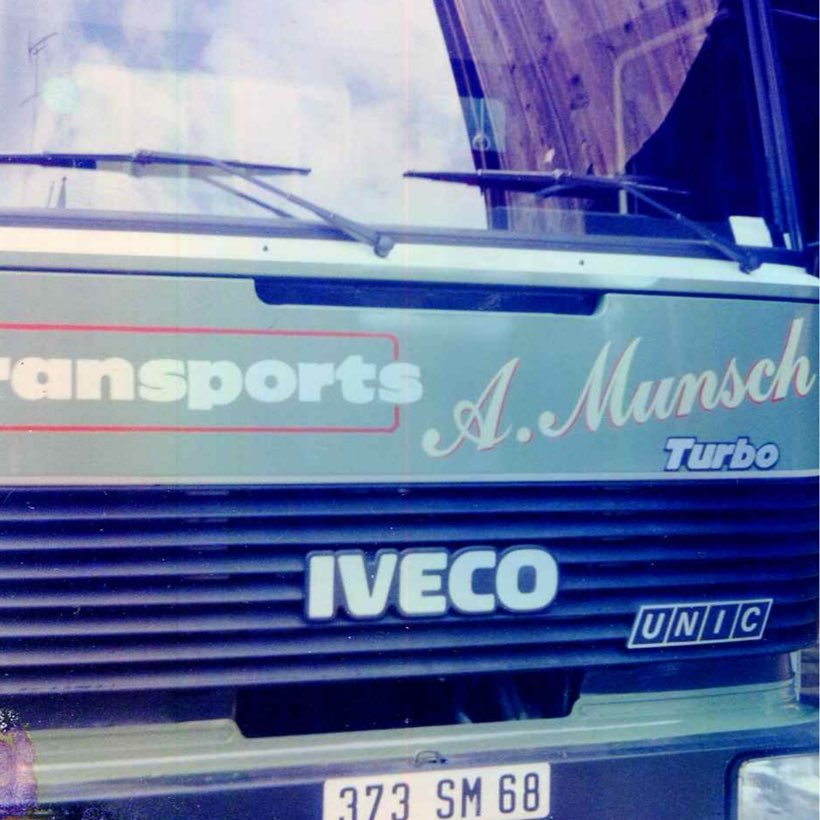Transports A. Munsch, Lettrage de cabine Iveco