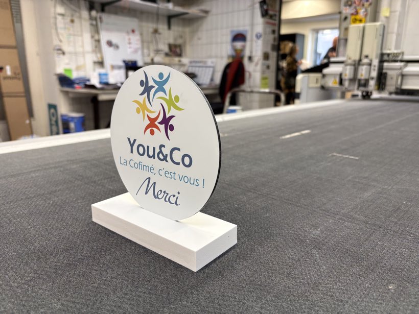 You&Co, sur la table, Sortie de découpe numérique